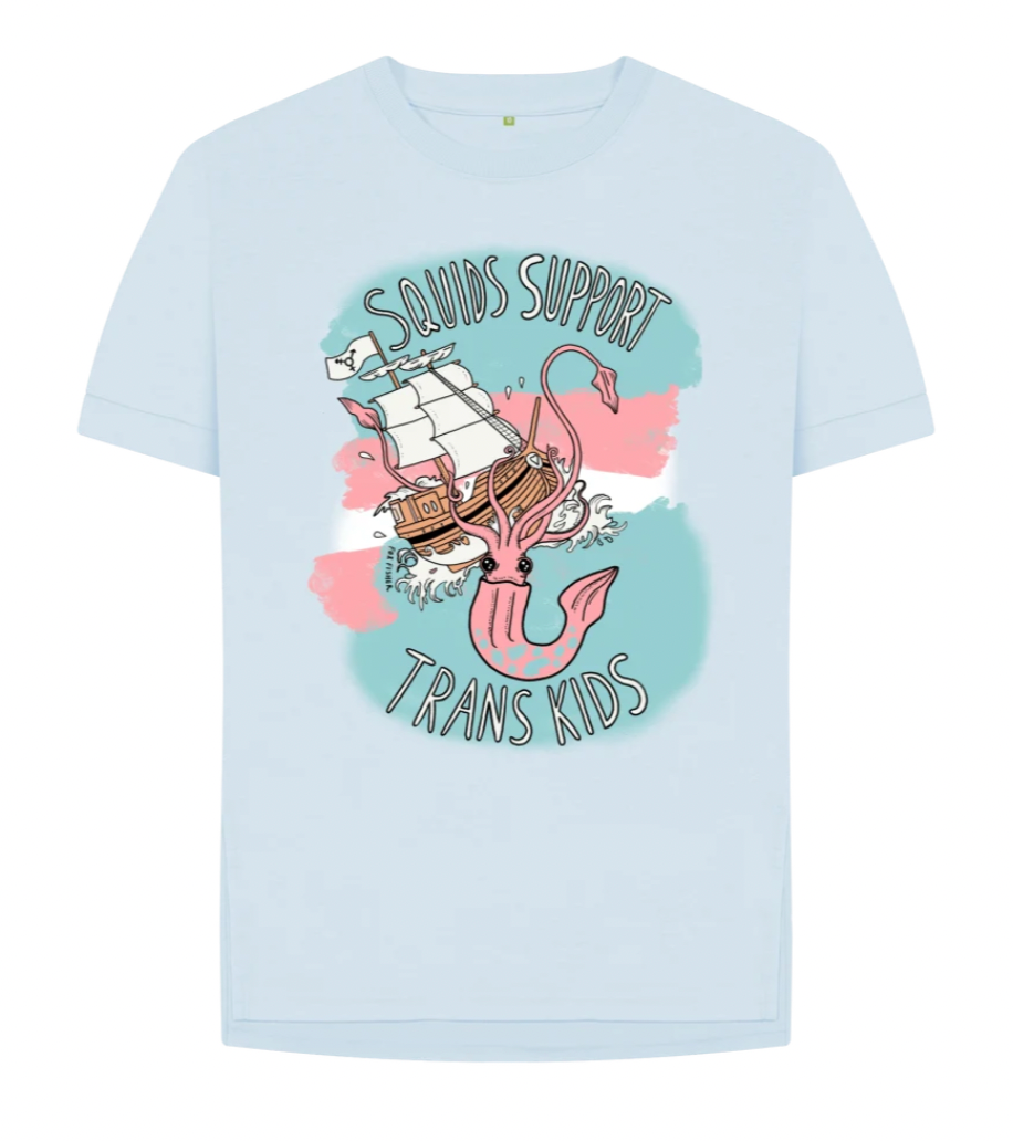 Squids Support Trans Kids (Femme Style) T-shirt