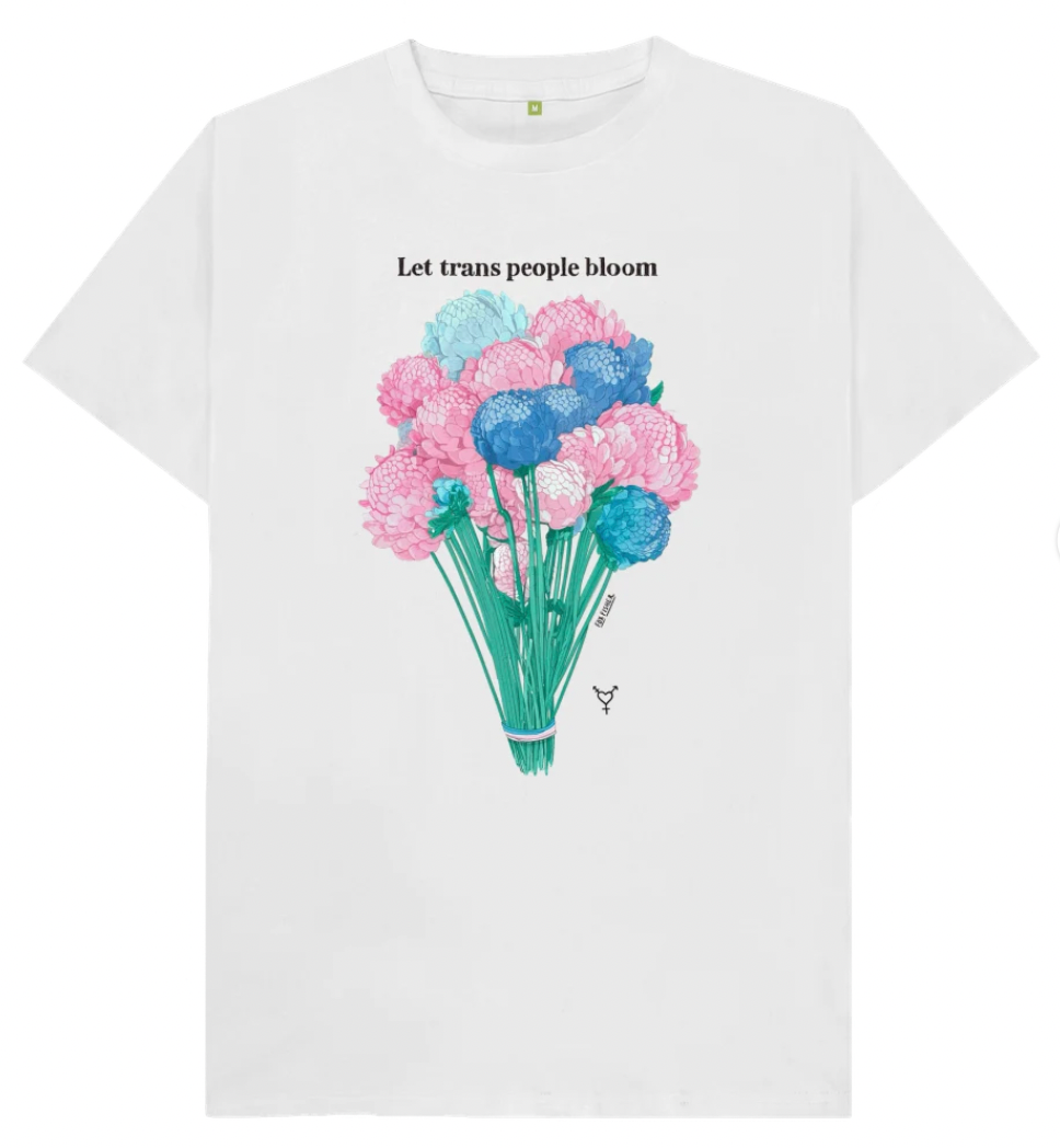 Let Trans People Bloom - Soft style 'unisex' T-shirt