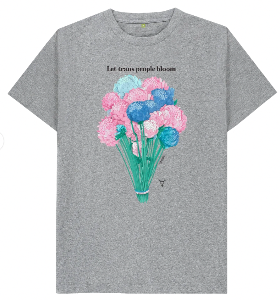 Let Trans People Bloom - Soft style 'unisex' T-shirt