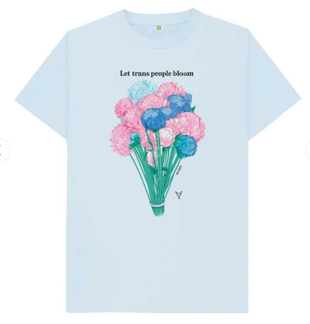 Let Trans People Bloom - Soft style 'unisex' T-shirt