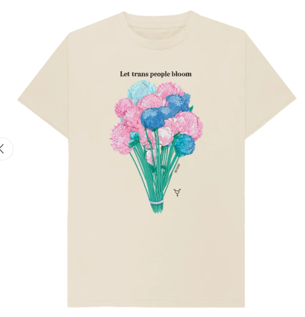 Let Trans People Bloom - Soft style 'unisex' T-shirt