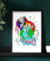 Pride Is A Protest: Eco-Conscious A3 Art Print&nbsp;