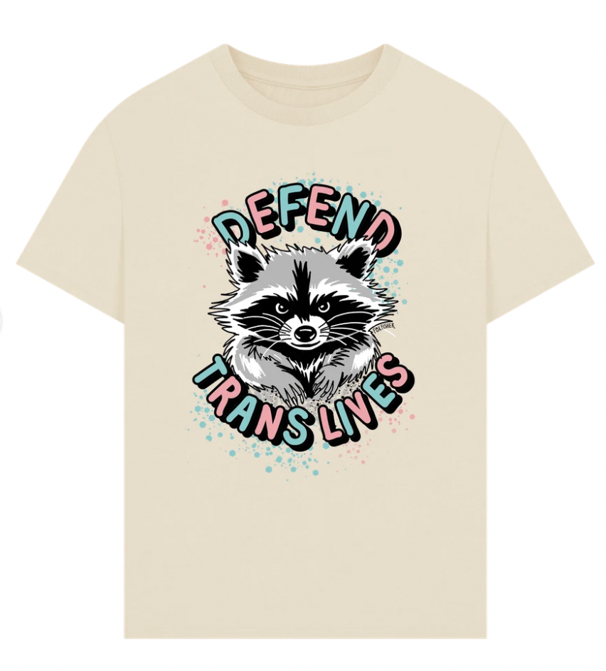 Oversized Organic Cotton Raccoon Tee