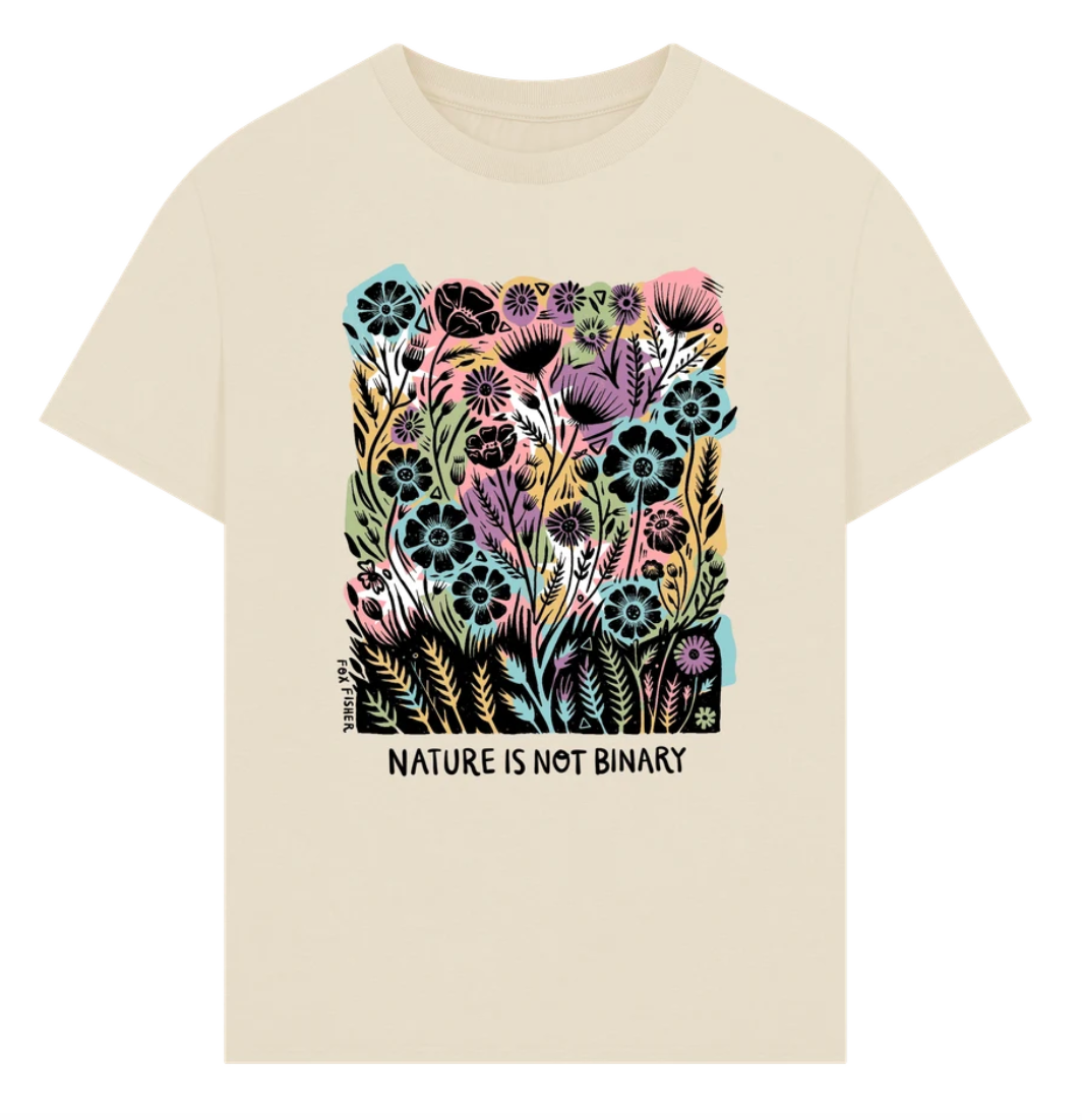 Nature Is Not Binary - Oversized T-Shirt