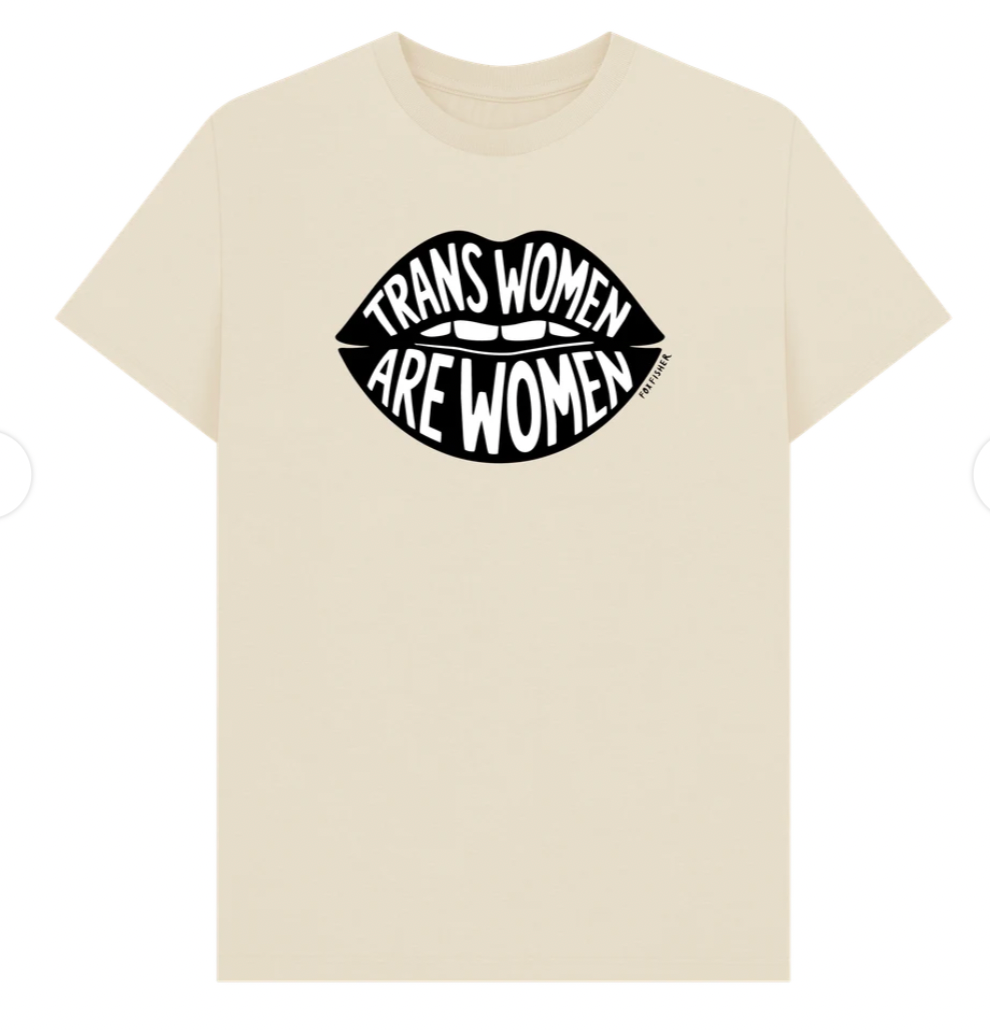 Support Your Sisters Not Just Your Cis-Ters T-Shirt | Hand-Drawn Feminist Tee | Organic Cotton