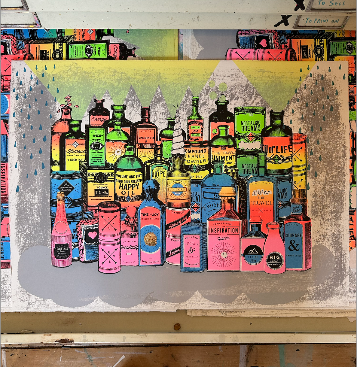 Pharmacy of Dreams Screen Print