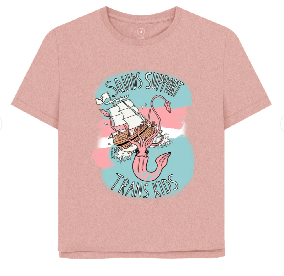 Squids Support Trans Kids (Femme Style) T-shirt
