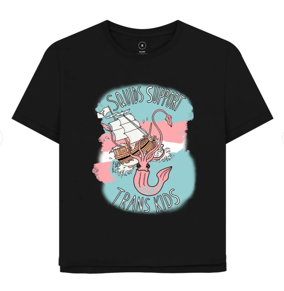 Squids Support Trans Kids (Femme Style) T-shirt
