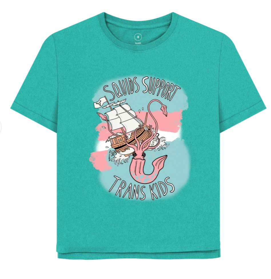 Squids Support Trans Kids (Femme Style) T-shirt