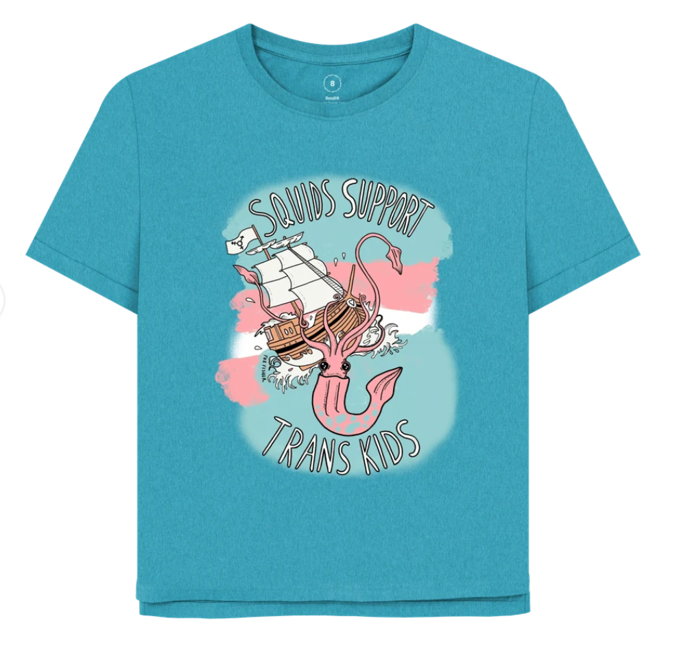 Squids Support Trans Kids (Femme Style) T-shirt