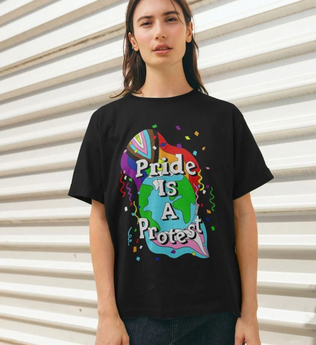 Pride is a Protest (femme style t-shirt)