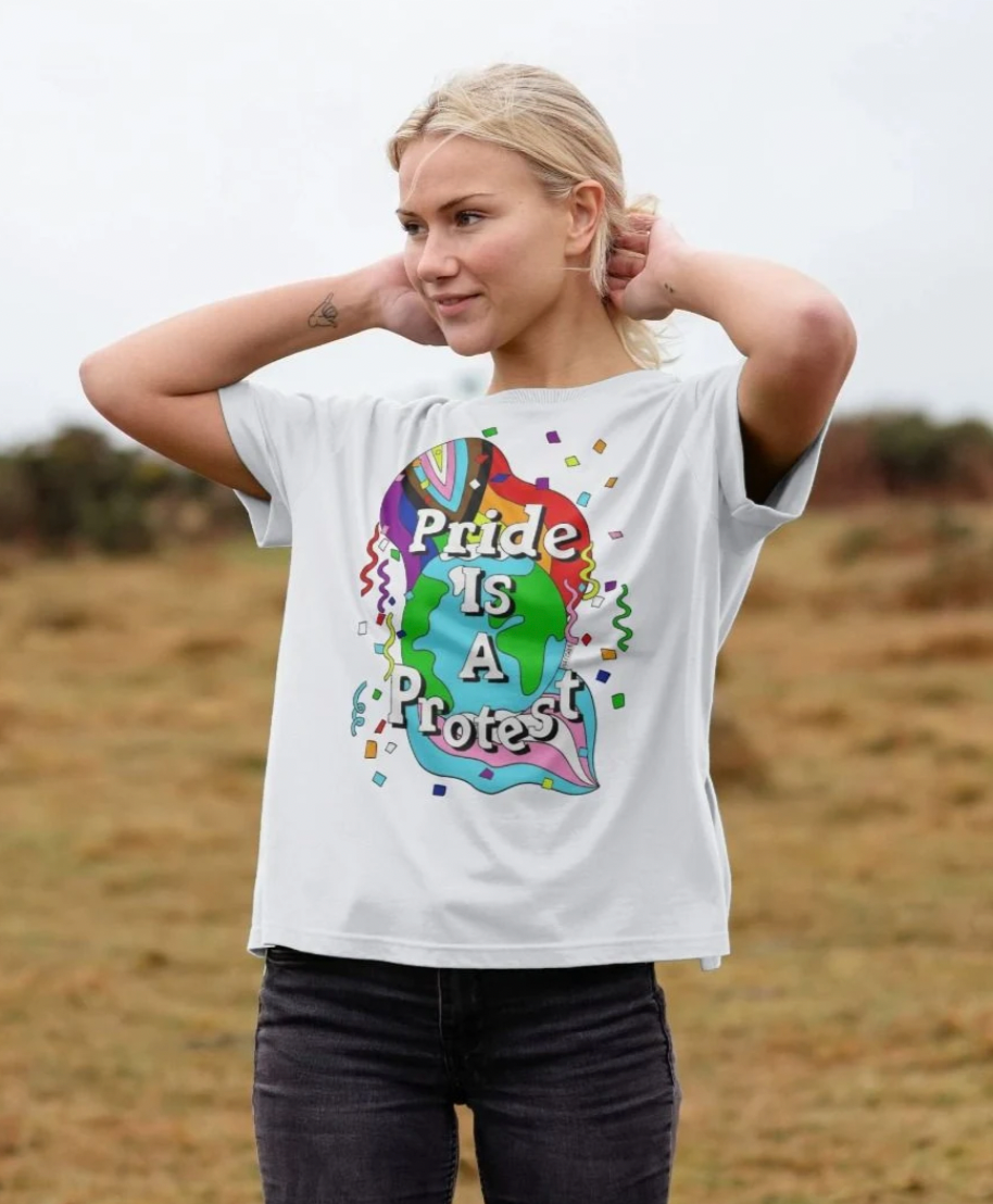 Pride is a Protest (femme style t-shirt)