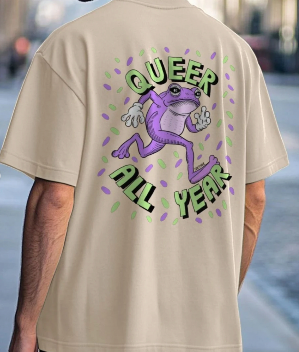 Queer All Year - Double Design Premium Unisex TShirt
