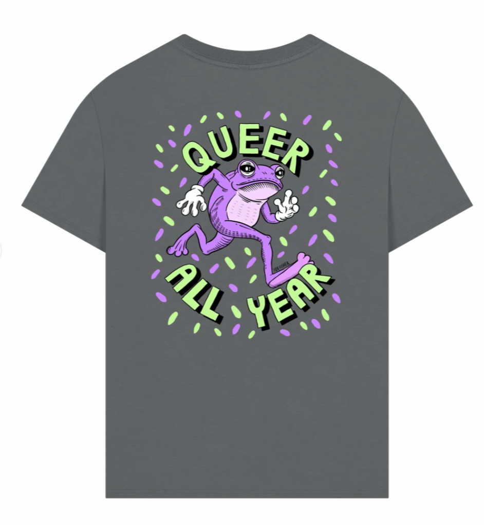 Queer All Year - Double Design Premium Unisex TShirt