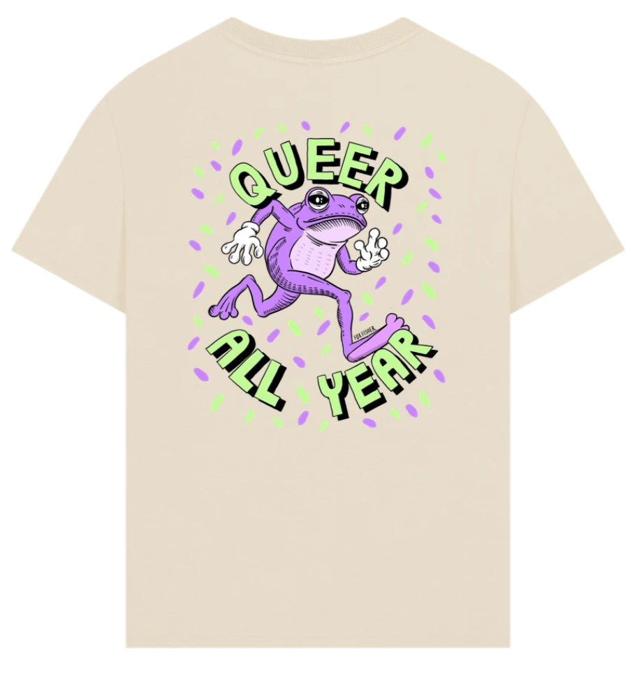Queer All Year - Double Design Premium Unisex TShirt