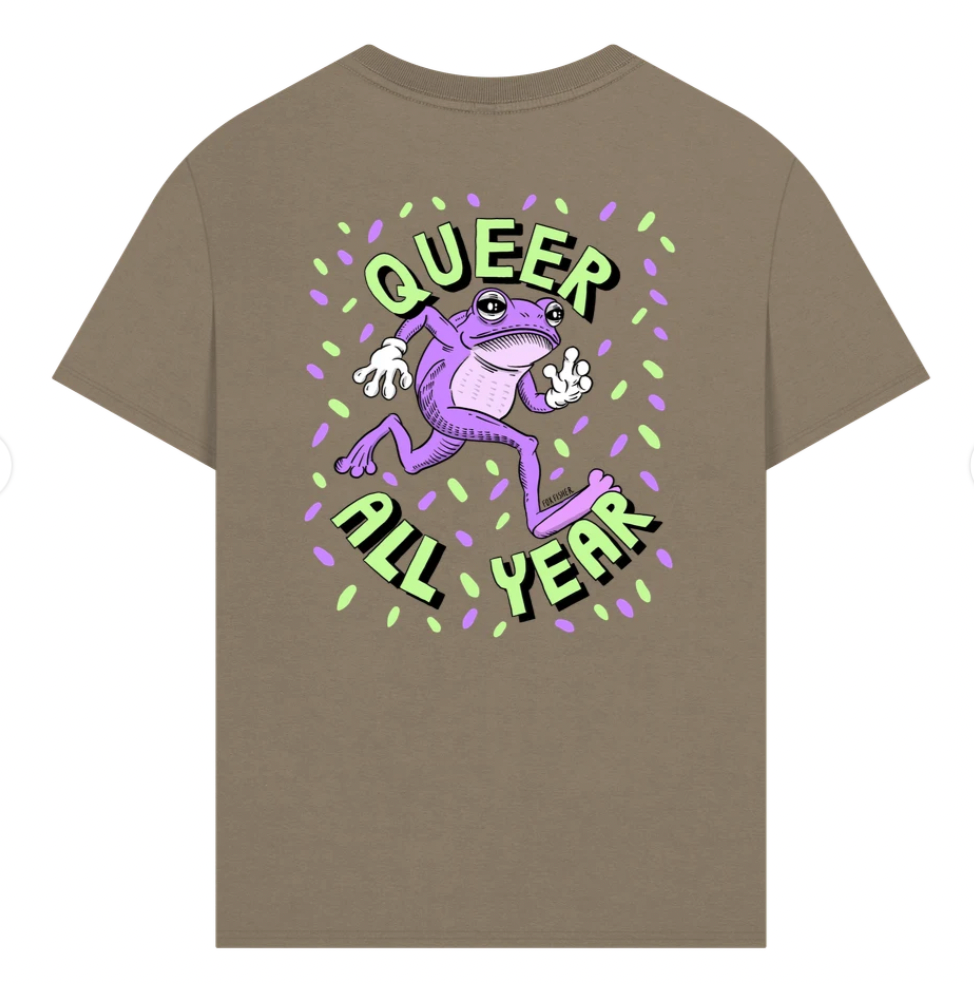 Queer All Year - Double Design Premium Unisex TShirt