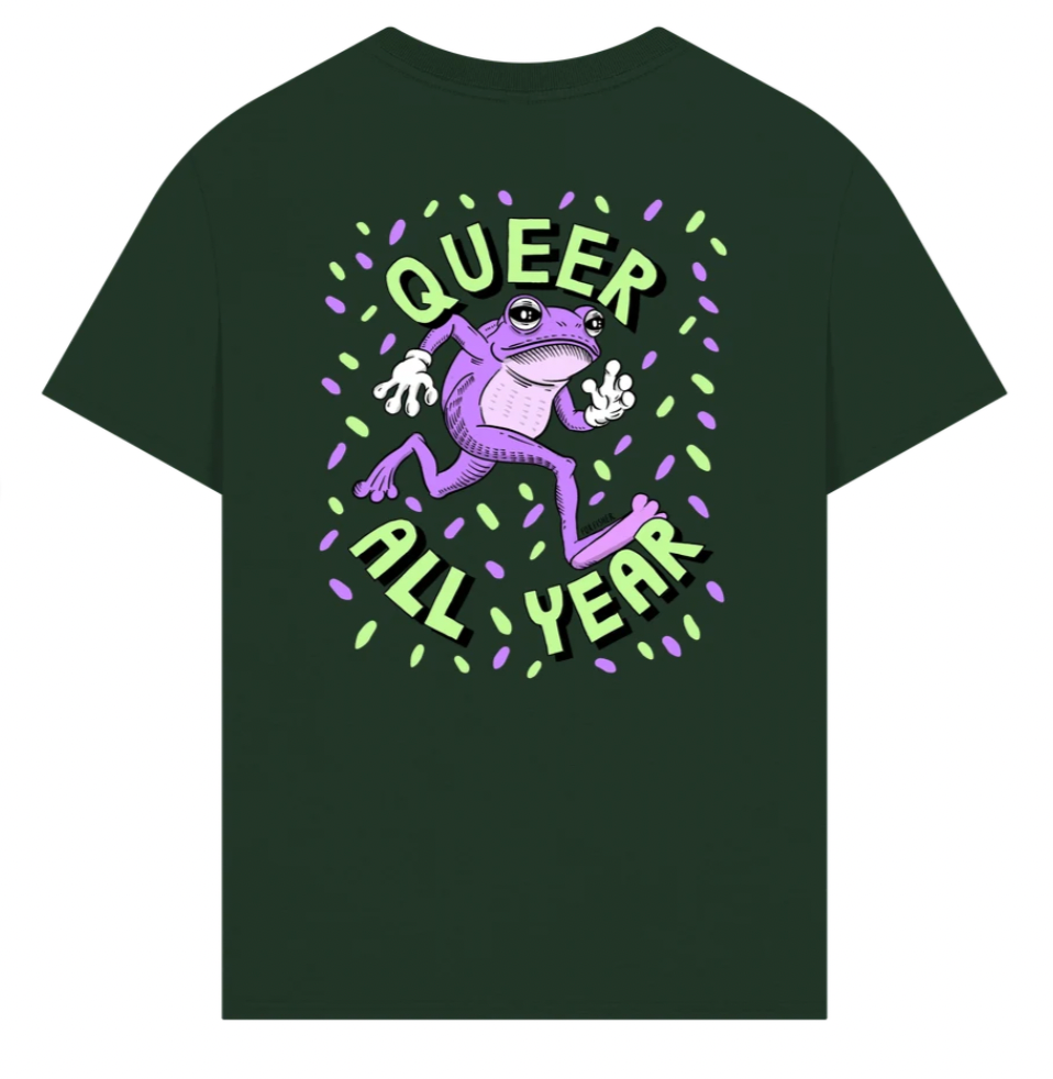 Queer All Year - Double Design Premium Unisex TShirt
