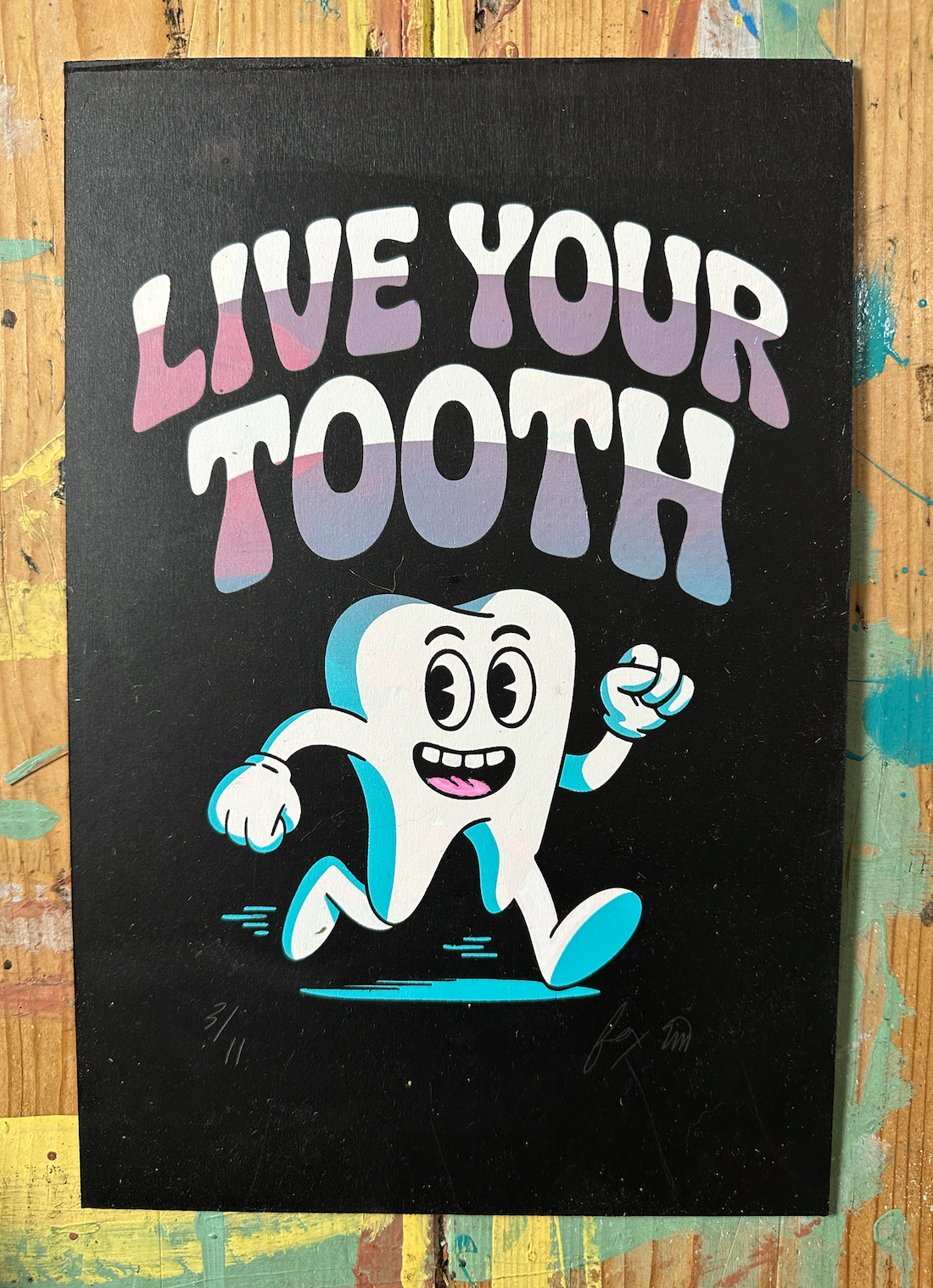 Live Your Truth - Limited Edition Screen Print (on Wood Panel)