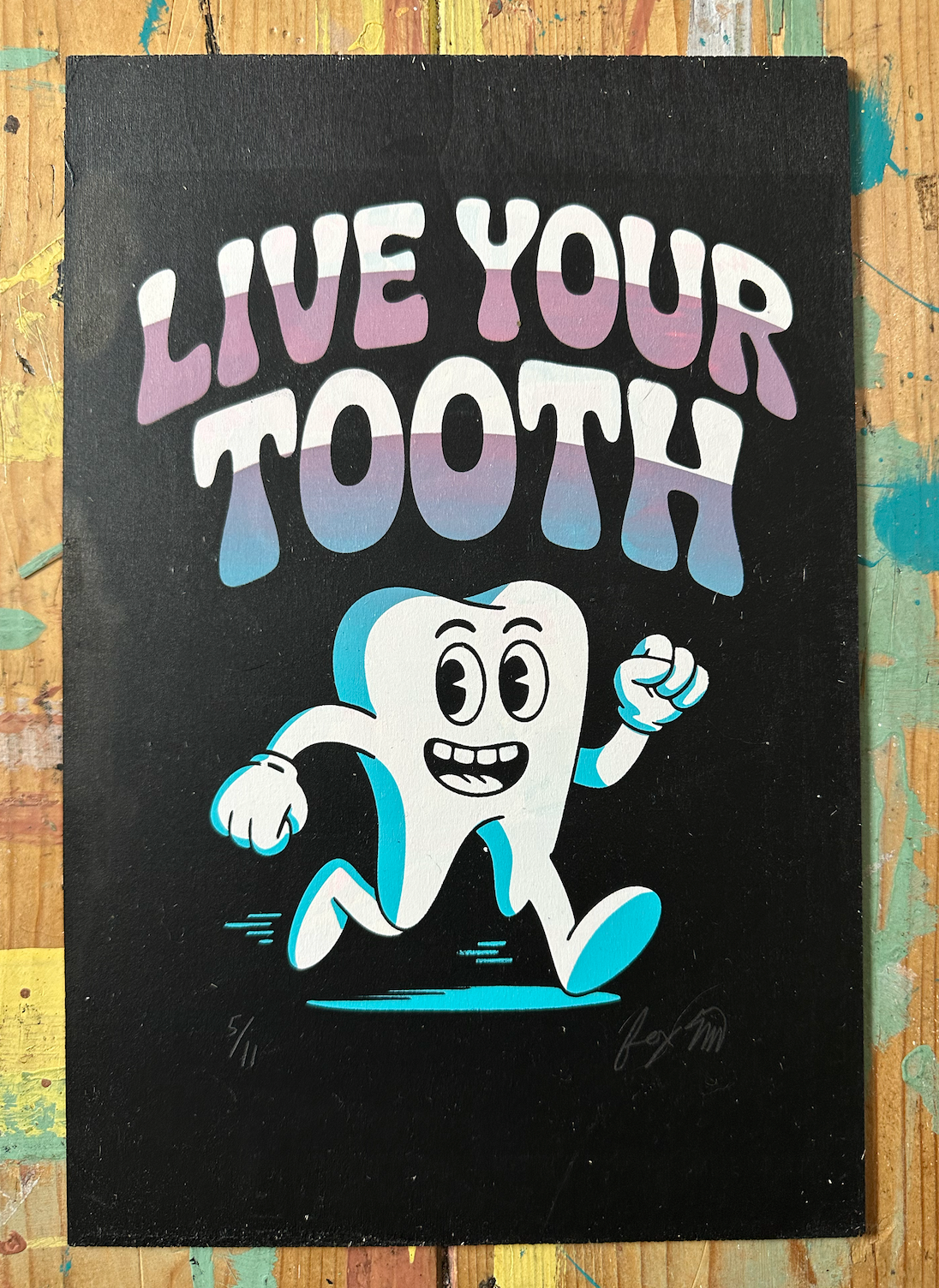Live Your Truth - Limited Edition Screen Print (on Wood Panel)