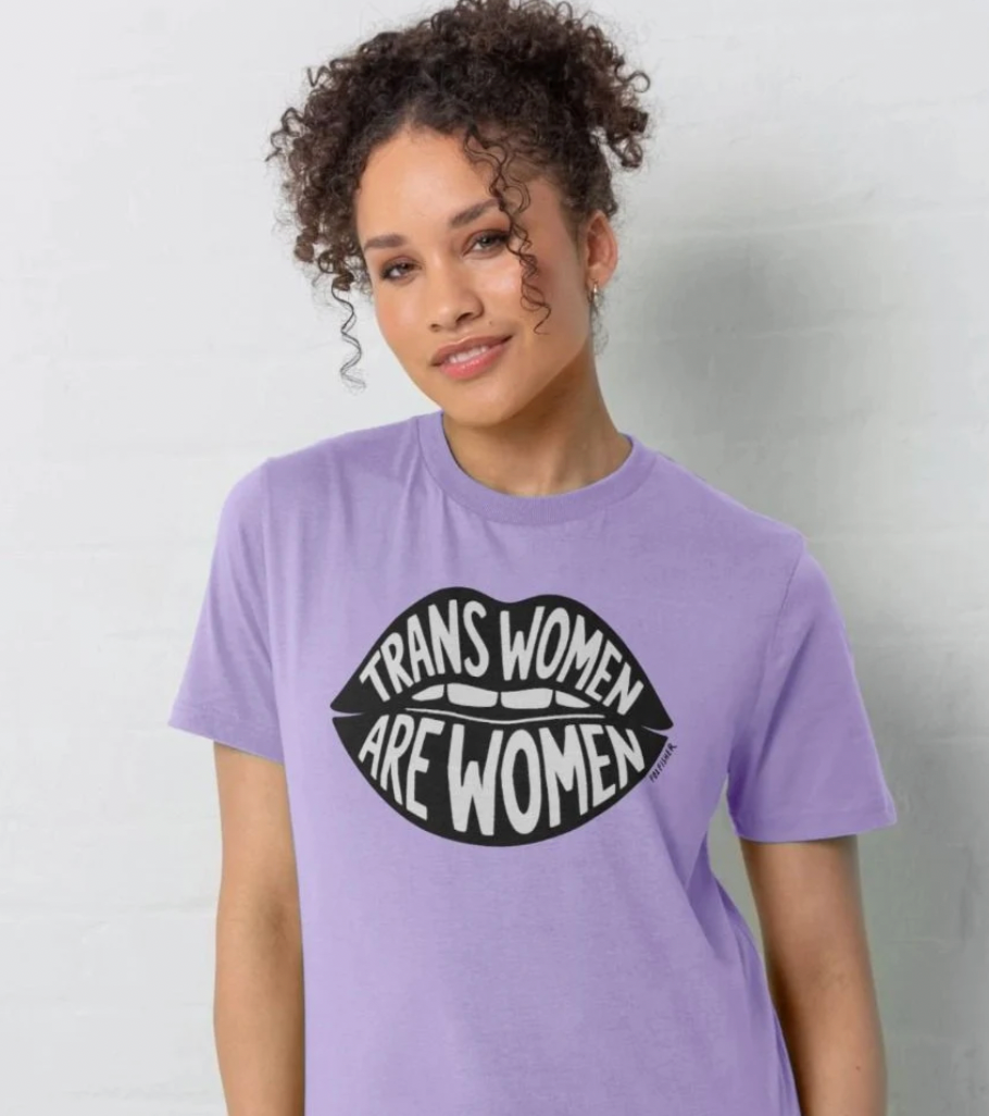 Support Your Sisters Not Just Your Cis-Ters T-Shirt | Hand-Drawn Feminist Tee | Organic Cotton