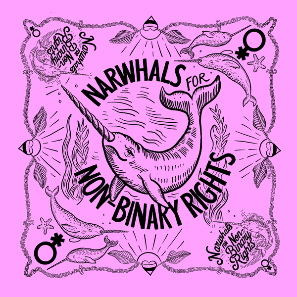 NARWHALS for NON-BINARY BANDANA