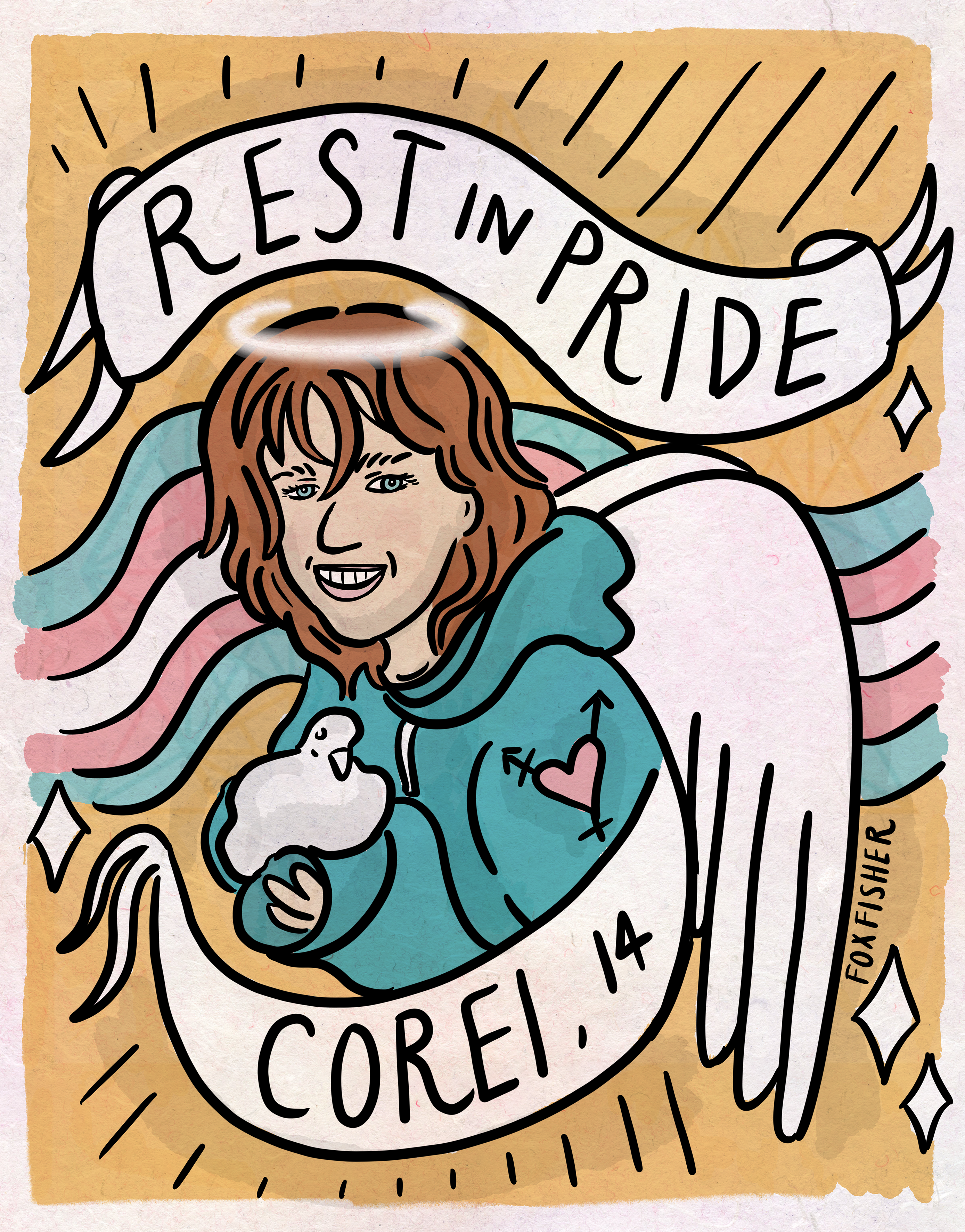 Corei REST IN PRIDE Free Print Download