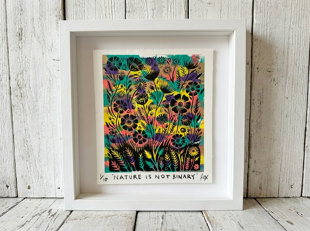 Nature Is Not Binary, hand-pulled screen print (edition of 10)