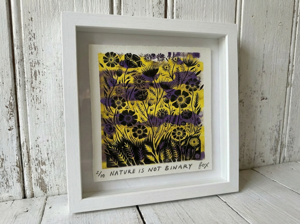 Nature Is Not Binary, hand-pulled screen print (edition of 10)