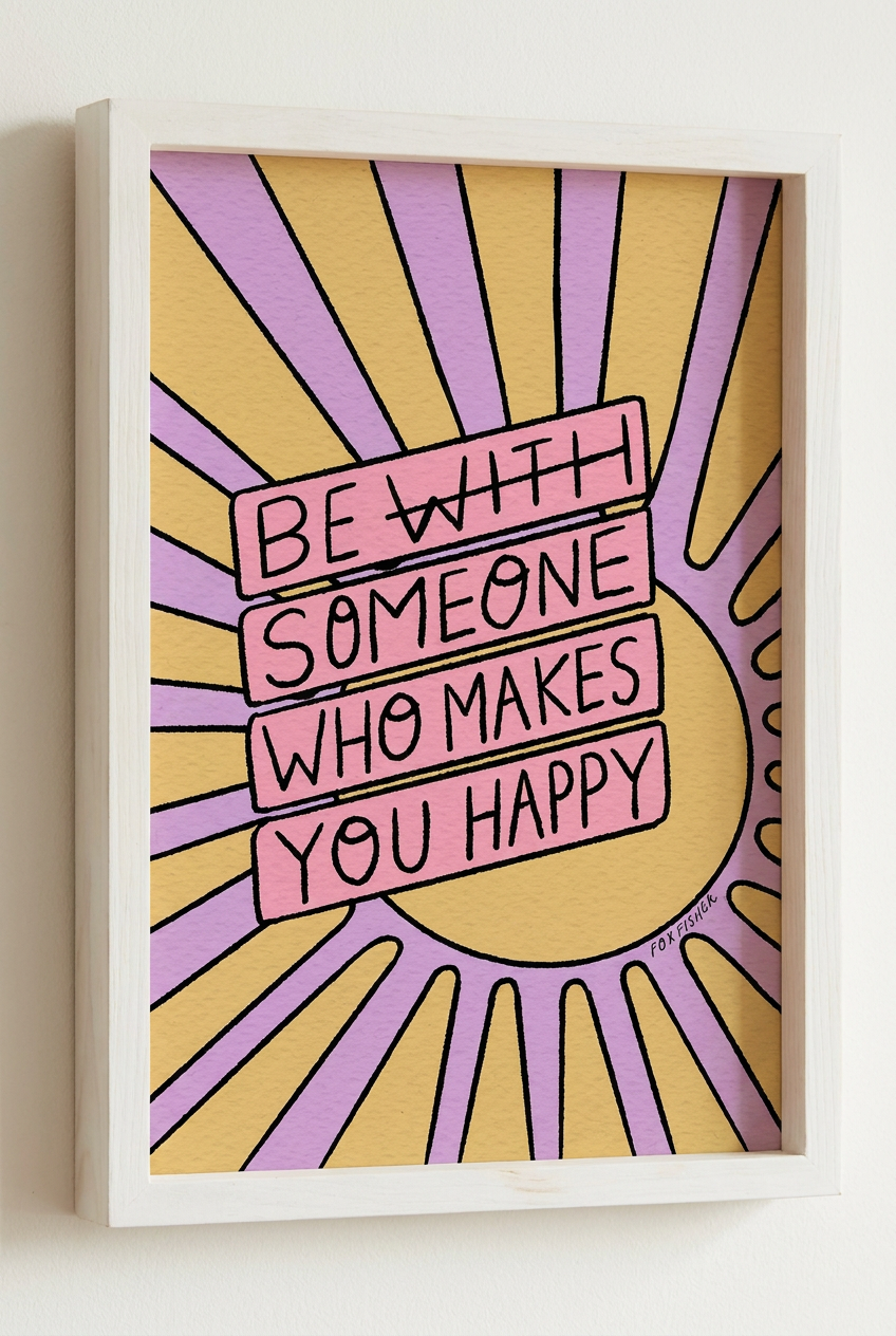 Be Someone Who Makes You Happy Art Print