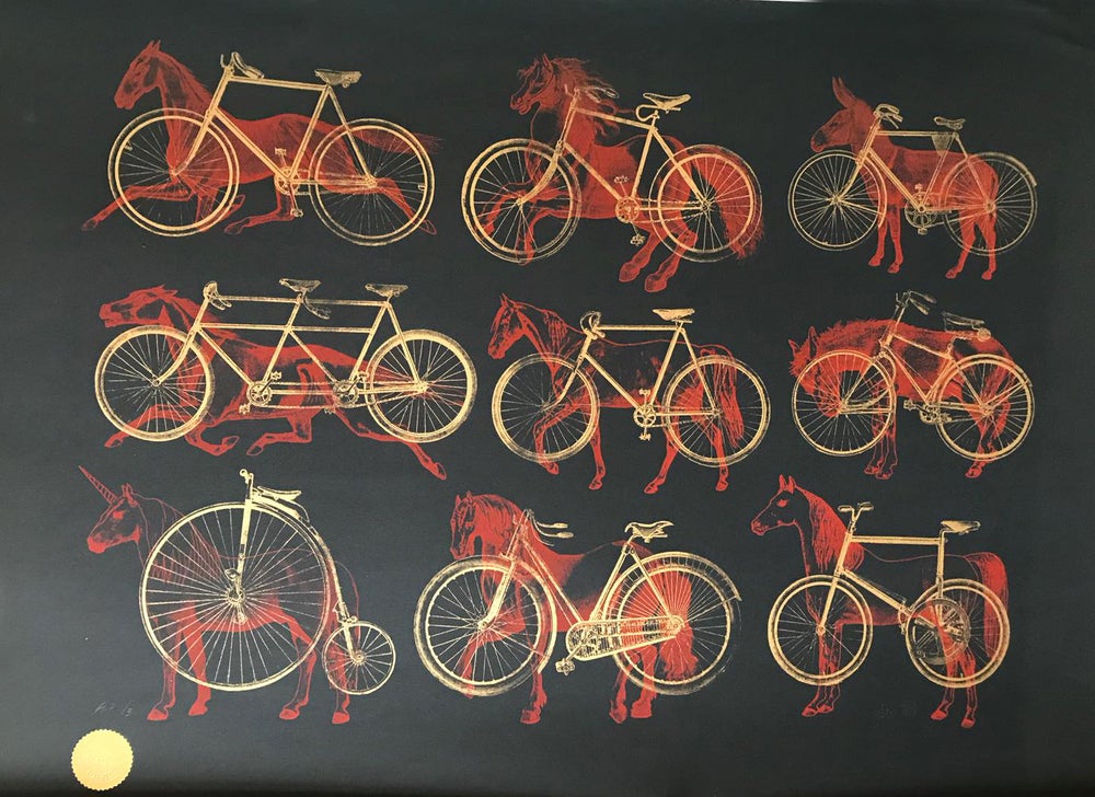 By Beast Or By Bicycle Midnight Edition Screen Print