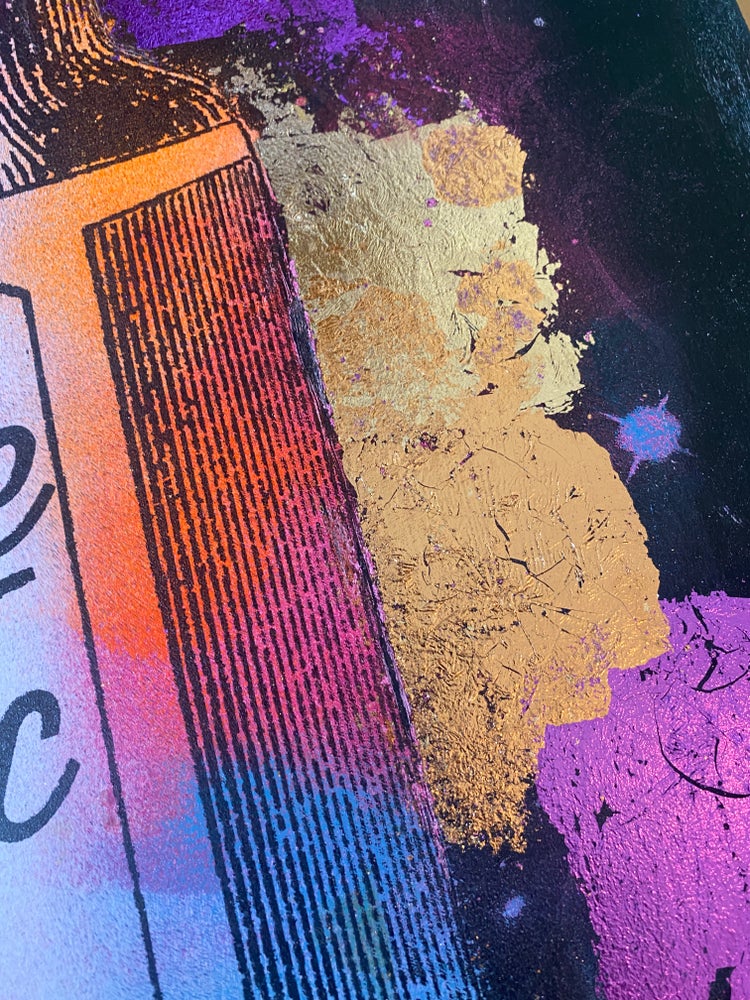 TIME TONIC Wooden Screen Print