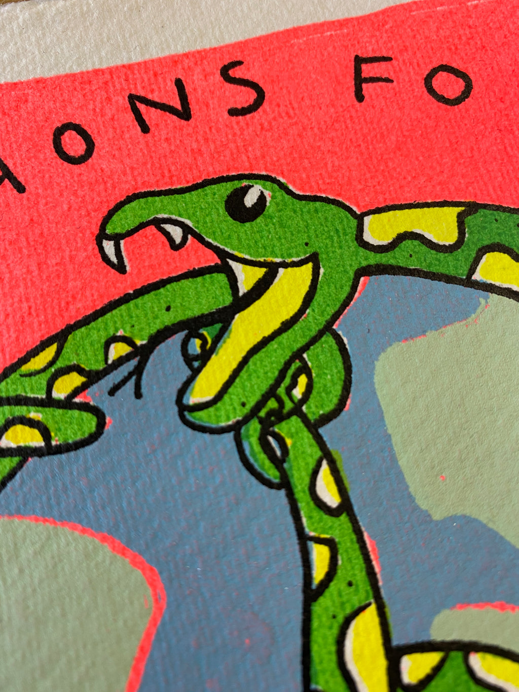 Pythons for Peace Screen Print