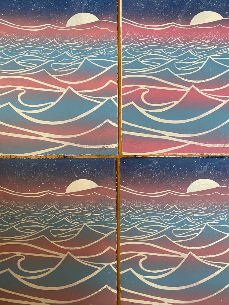 Down to the Stormy Sea -- Screen Print