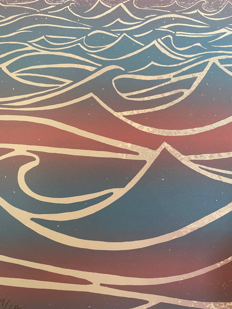 Down to the Stormy Sea -- Screen Print