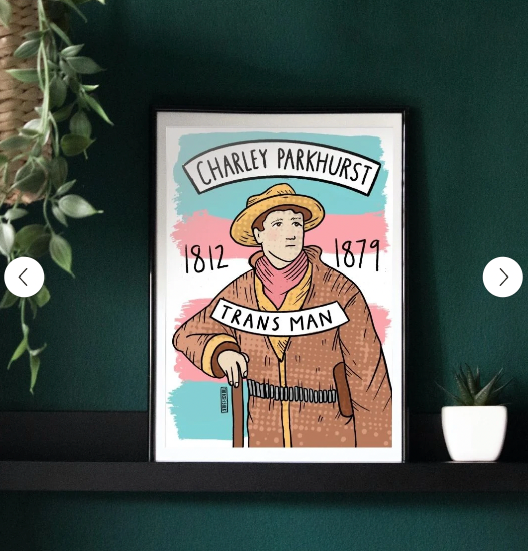 Charlie Parkhurst, Trans Man Art Print