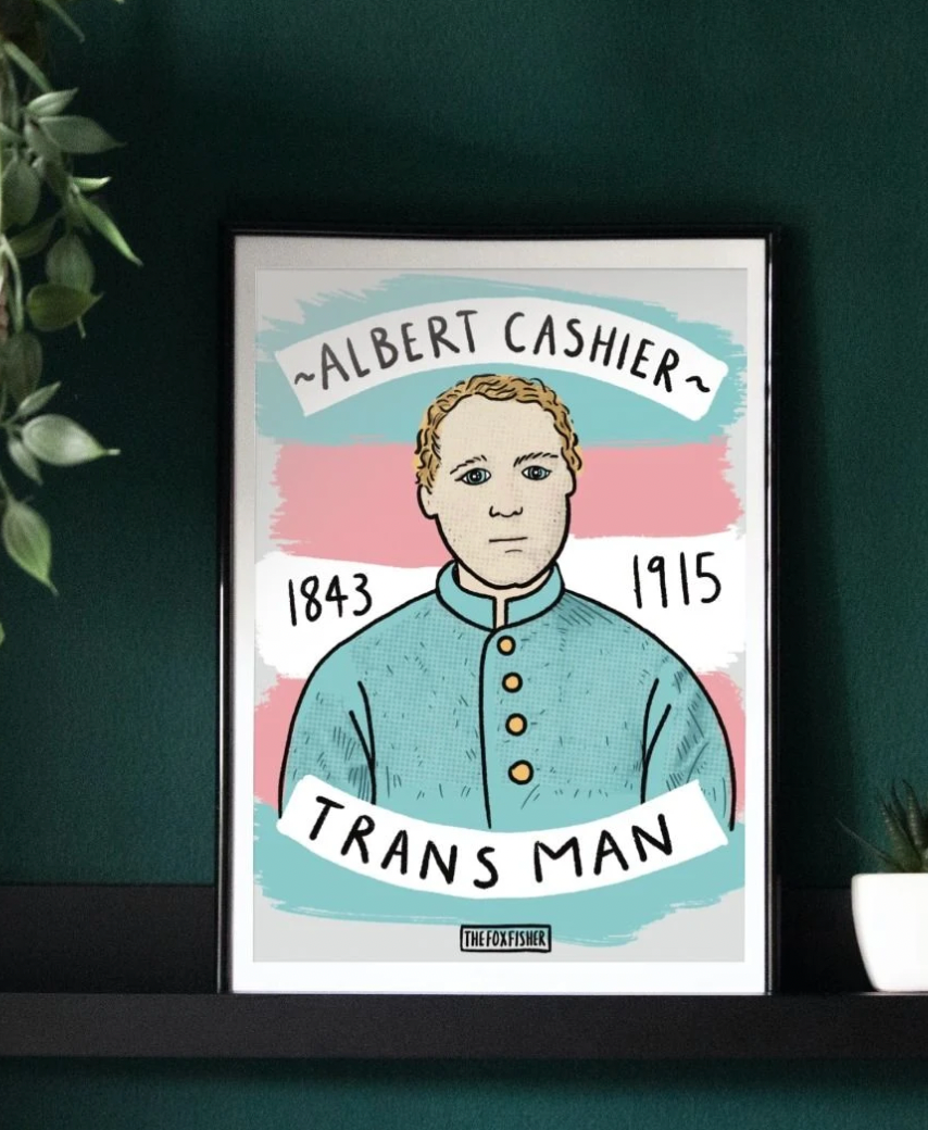 Albert Cashier, Trans Man Art Print