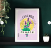 Lavender Menace Art Print