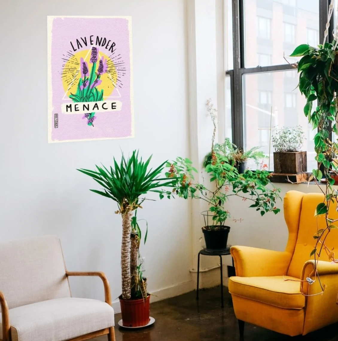 Lavender Menace Art Print