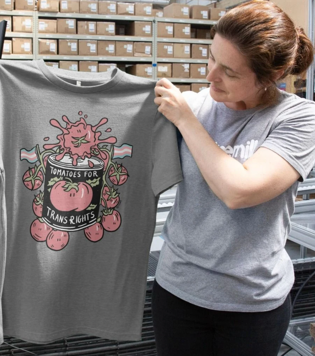 Tomatoes for Trans Rights t-shirt