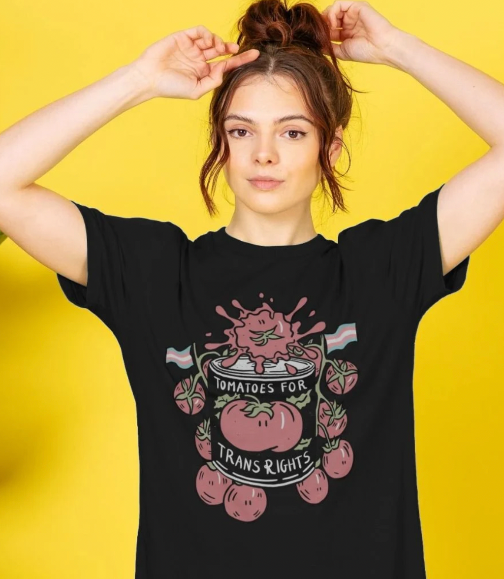 Tomatoes for Trans Rights t-shirt