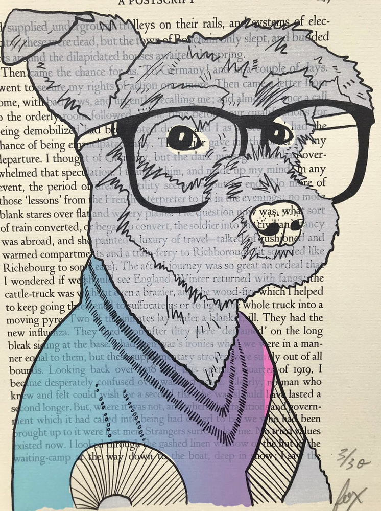 Clever Screen Print + Free Grumpy Dog Print