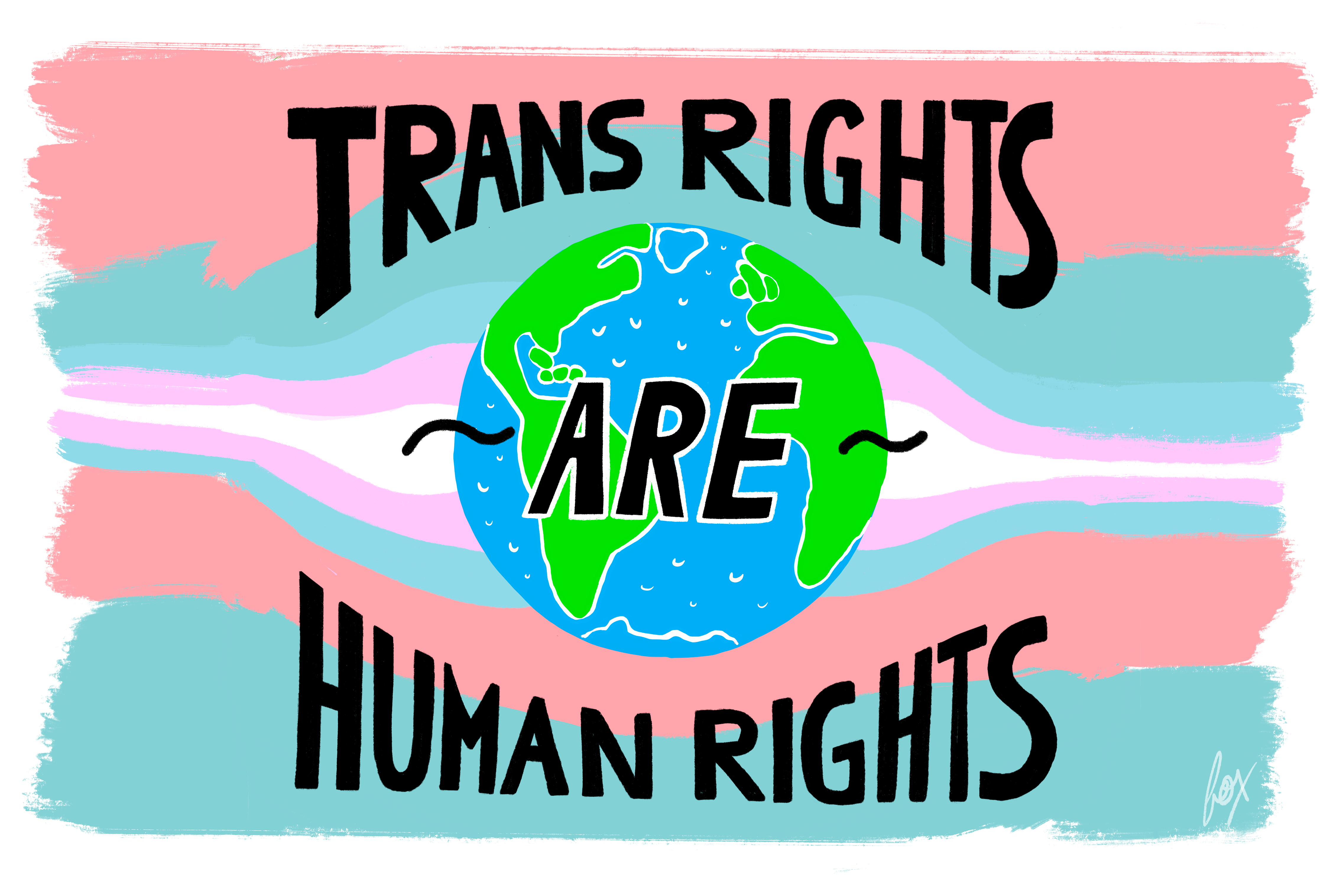 Trans Rights are Human Rights Art Print