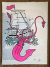 Big Squids Sink Ships Cotton Screen Print