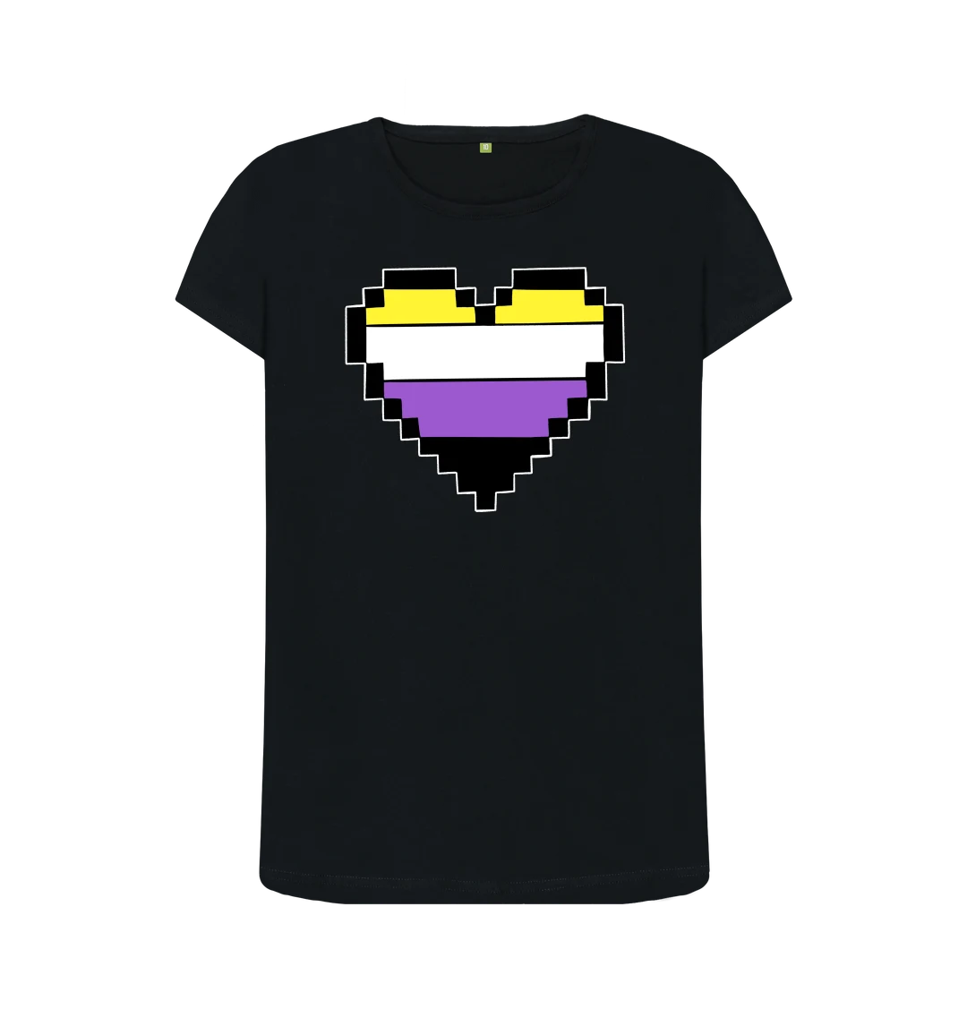 Non-Binary Heart Femme T-Shirt