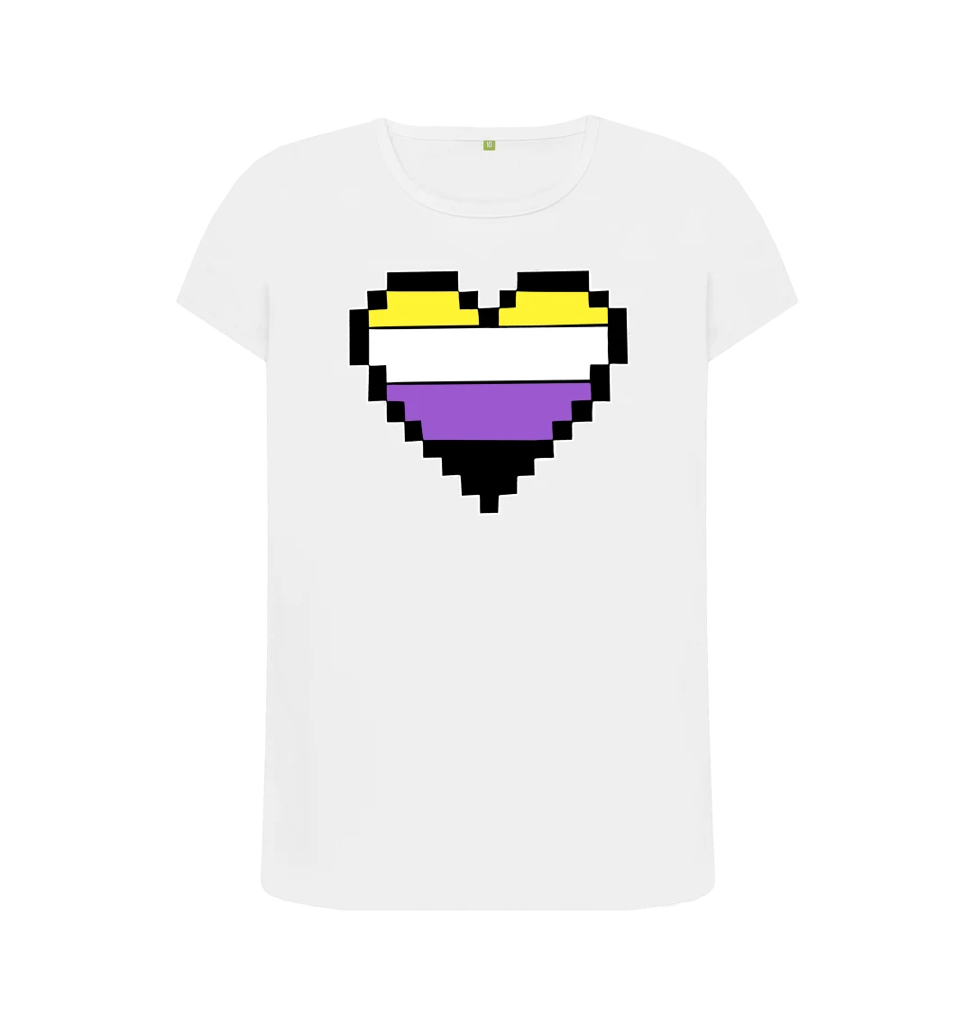 Non-Binary Heart Femme T-Shirt
