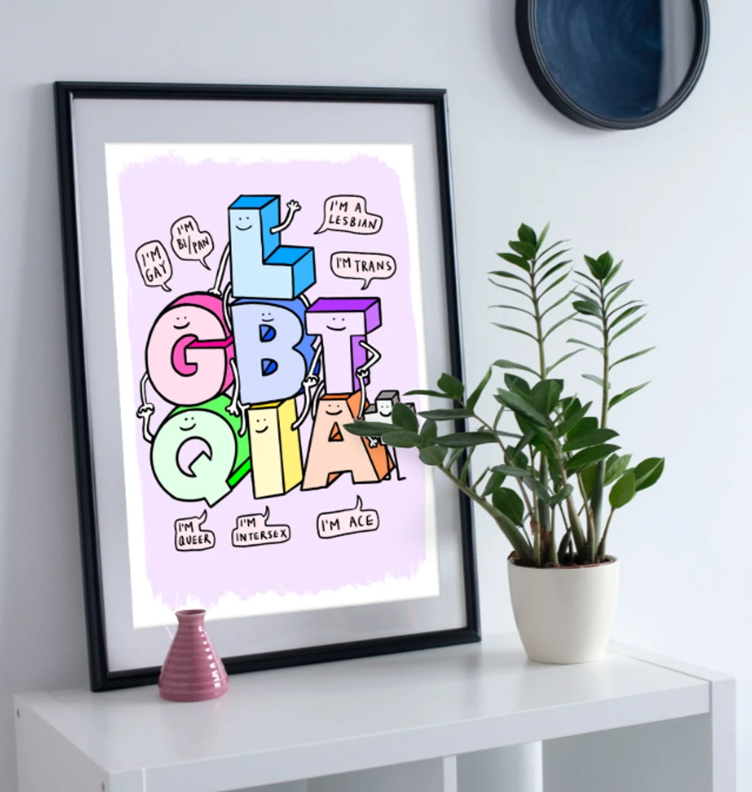 LGBTQIA+ Family Art Print